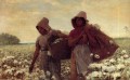 Los recolectores de algodón pintor del realismo Winslow Homer